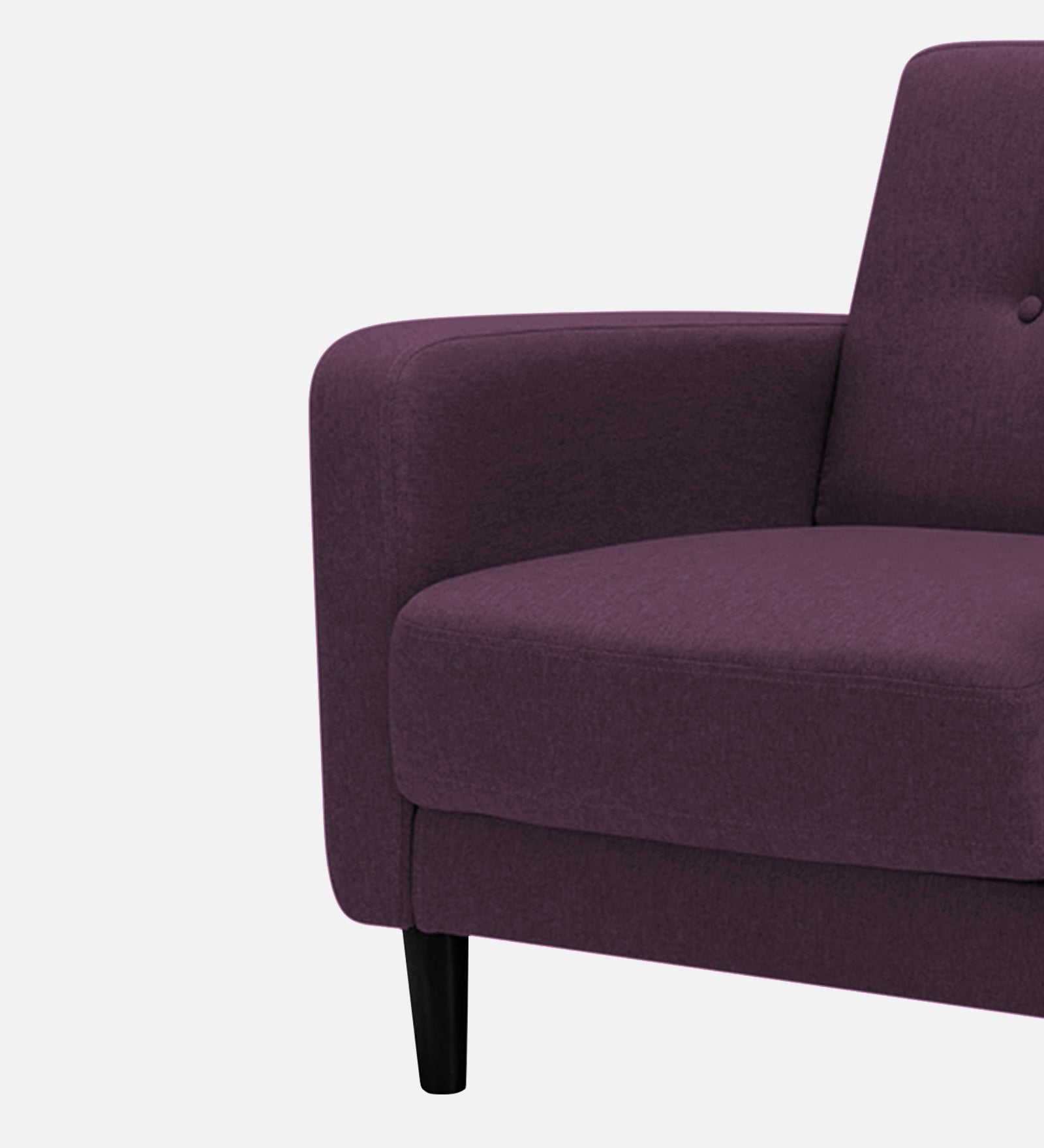 Marq Fabric 1 Seater Sofa in Greek Purple Colour