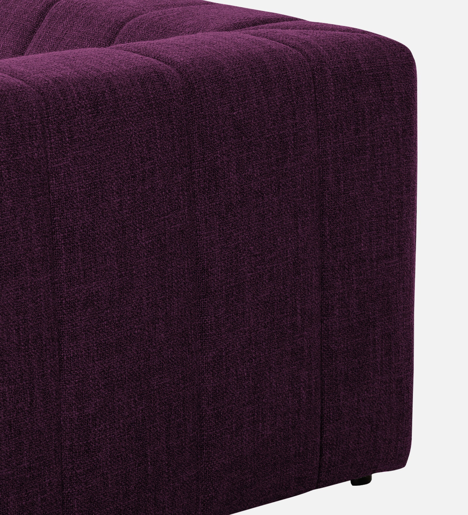 Lara Fabric 1 Seater Sofa in Greek Purple Colour