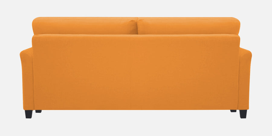 Daroo Velvet 3 Seater Sofa In Tangerine Orange Colour - Febonic Living