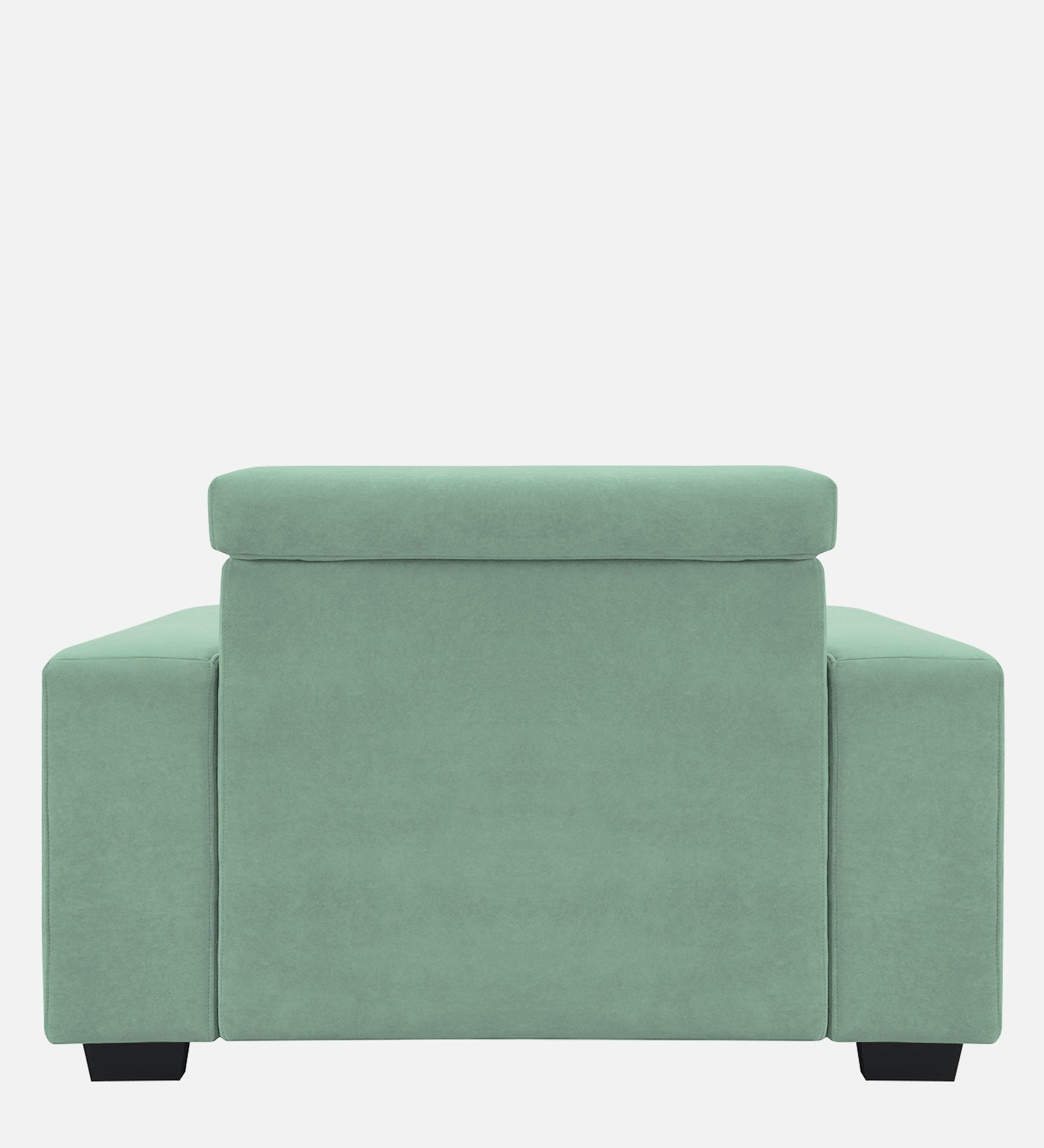 Hiro Fabric 1 Seater Sofa In  Mist Blue Colour - Febonic Living