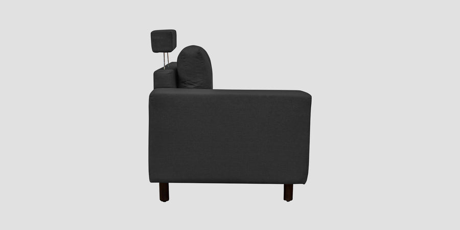 Betty Fabric 6 Seater Rhs Corner Sofa In Stone Grey Colour - Febonic Living