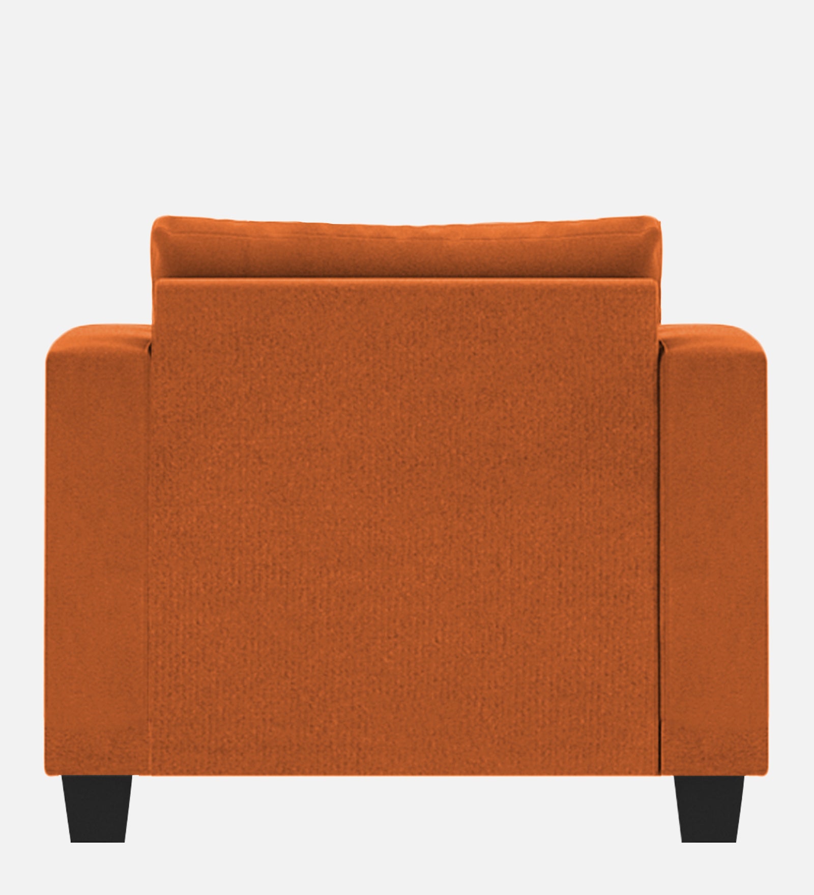 Nabi Fabric 1 Seater Sofa In Vivid Orange Colour