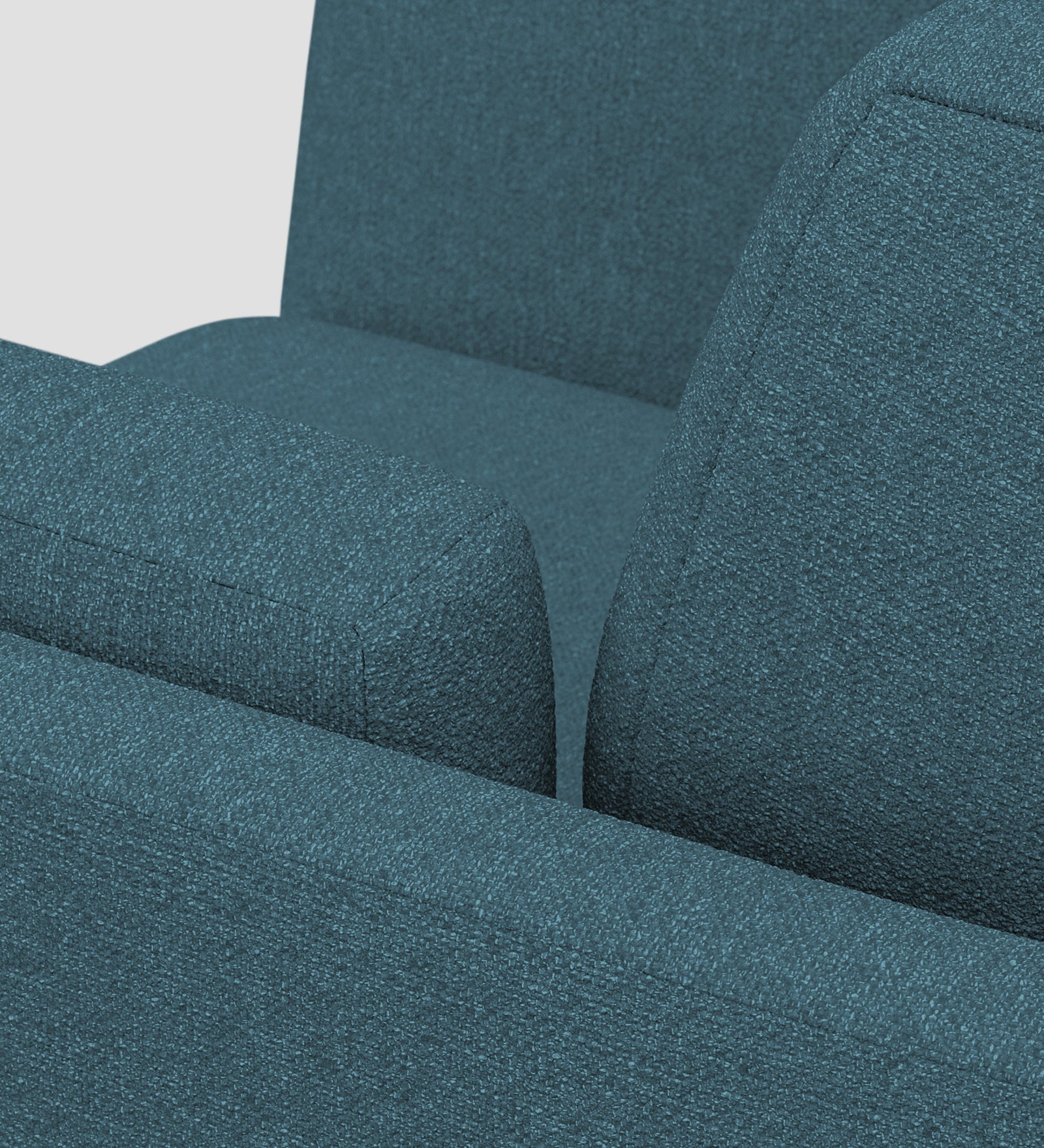 Candy Fabric 1 Seater Sofa In  Sea Blue Colour - Febonic Living