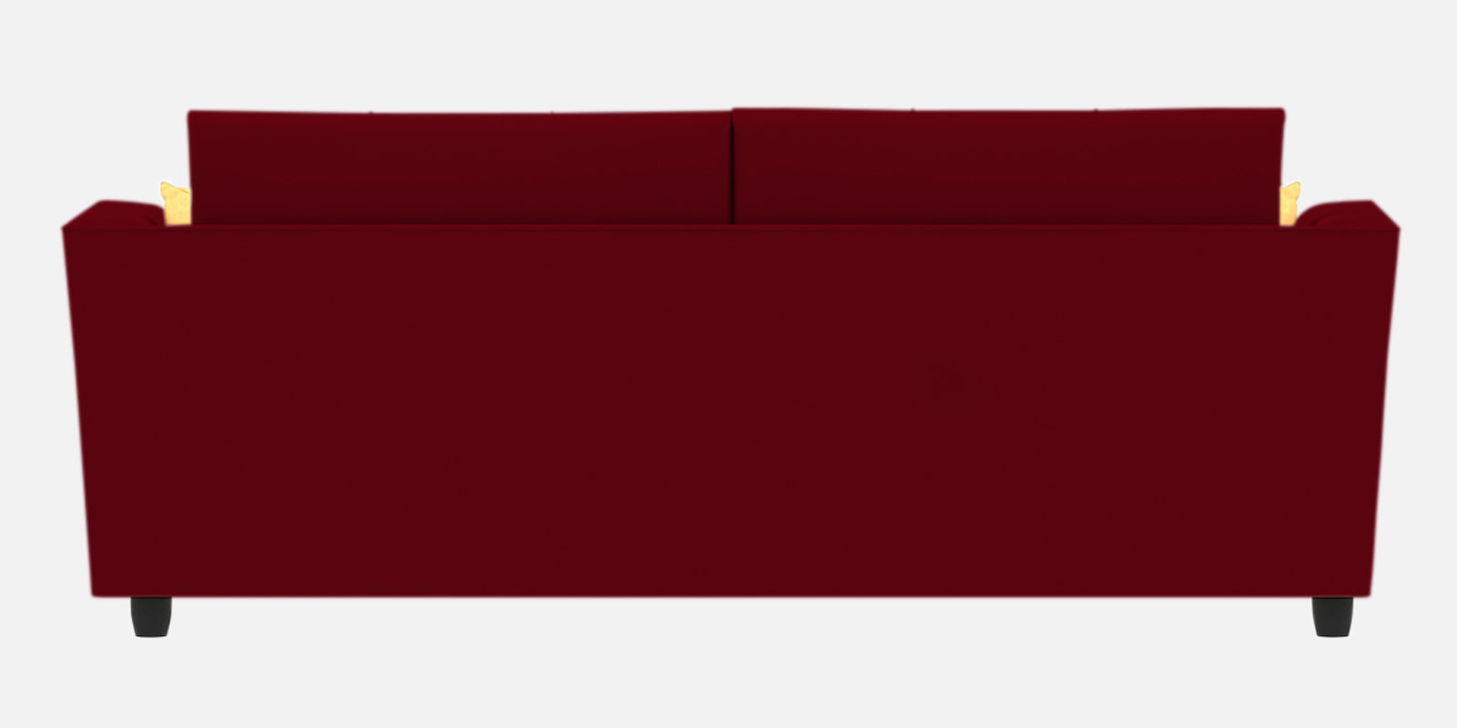 Nestin Velvet 3 Seater Sofa in Cherry red Colour