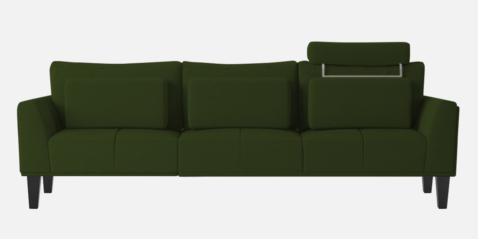 Como Fabric 3 Seater Sofa in Olive Green Colour