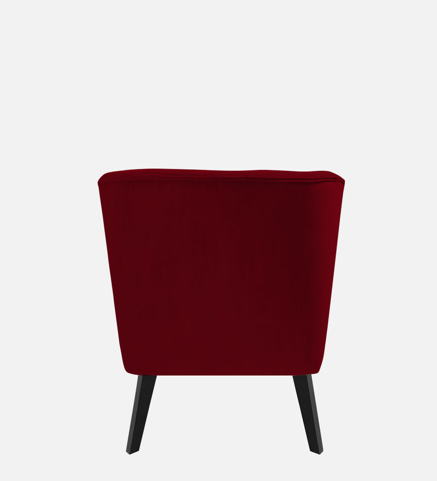 Flora Velvet Lhs Chaise Lounger In Cherry Red Colour - Febonic Living