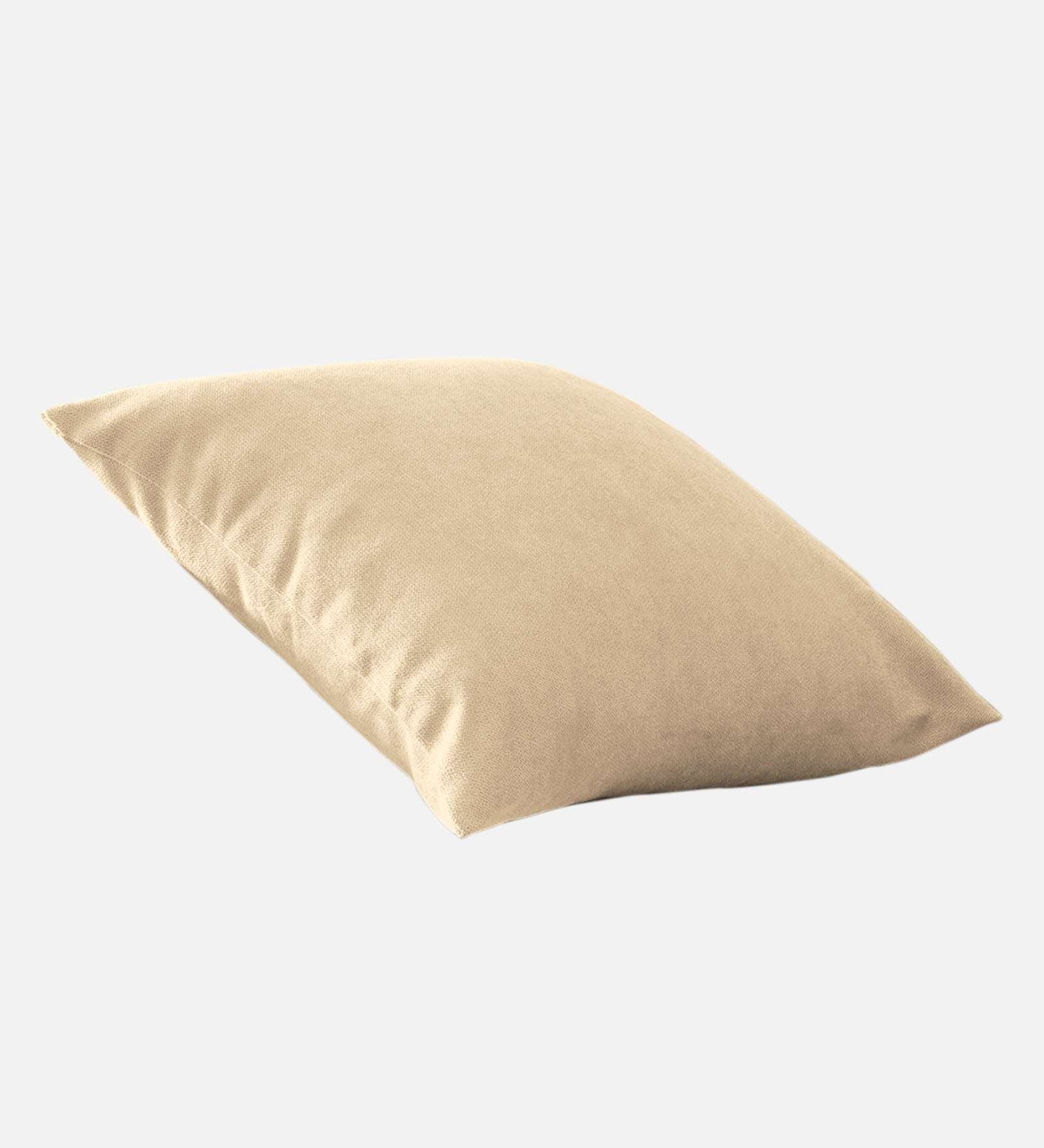 Kaya Sofa Pillows Fabric 20x20 inches (Pack of 2) In Ivory Cream Colour