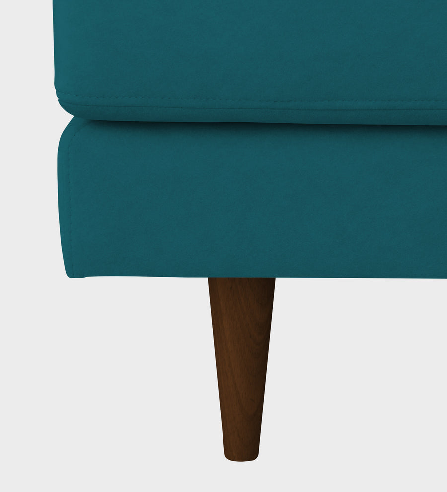 Motra Velvet 1 Seater Sofa In Pine Green Colour - Febonic Living