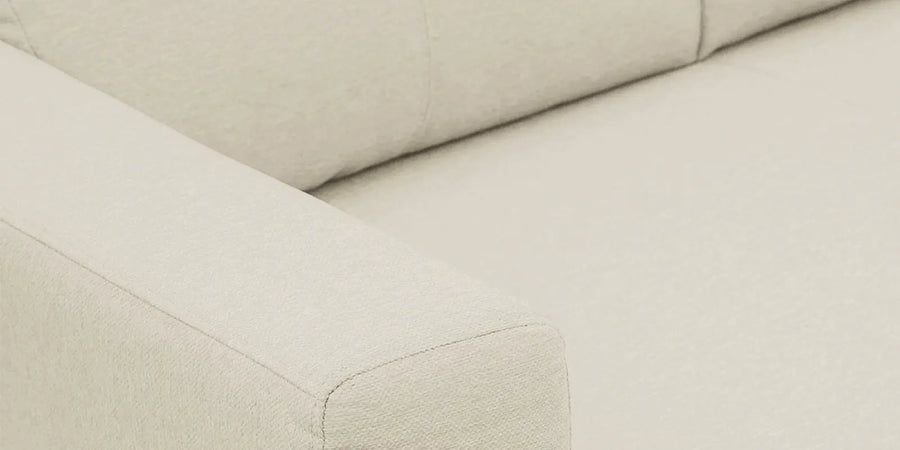 Burban Fabric 2 Seater Sofa In Maple Cream Colour - Febonic Living