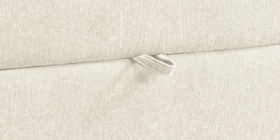 Kara Fabric 2 Seater Pull Out Sofa Cum Bed In Ivory Cream Colour - Febonic Living