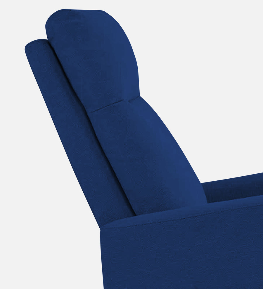 Zura Fabric 1 Seater Rotating Motorized Recliner In Royal Blue Colour - Febonic Living
