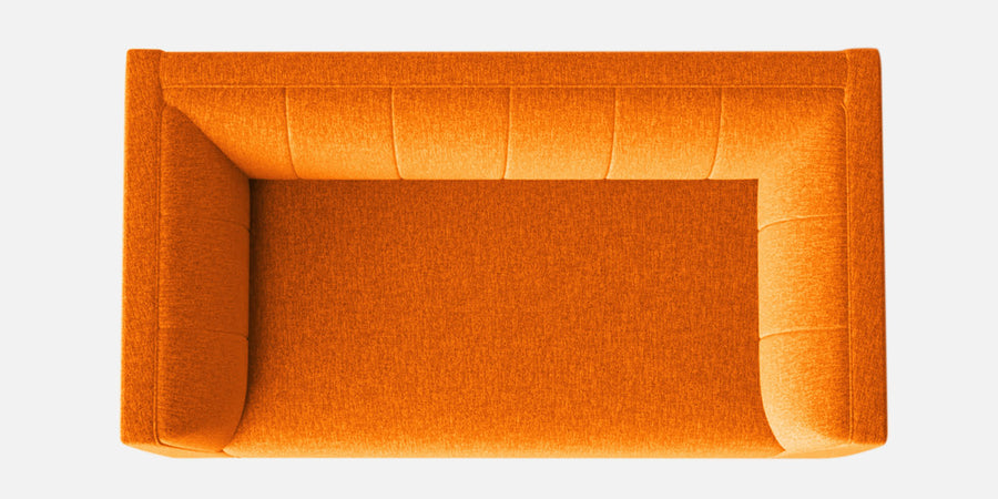 Chastin Fabric 2 Seater Sofa In Vivid Orange Colour - Febonic Living
