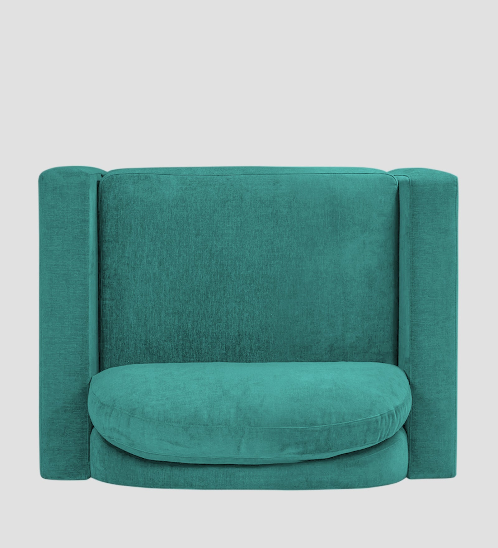 Adara Fabric 1 Seater Sofa In Sea Green Colour