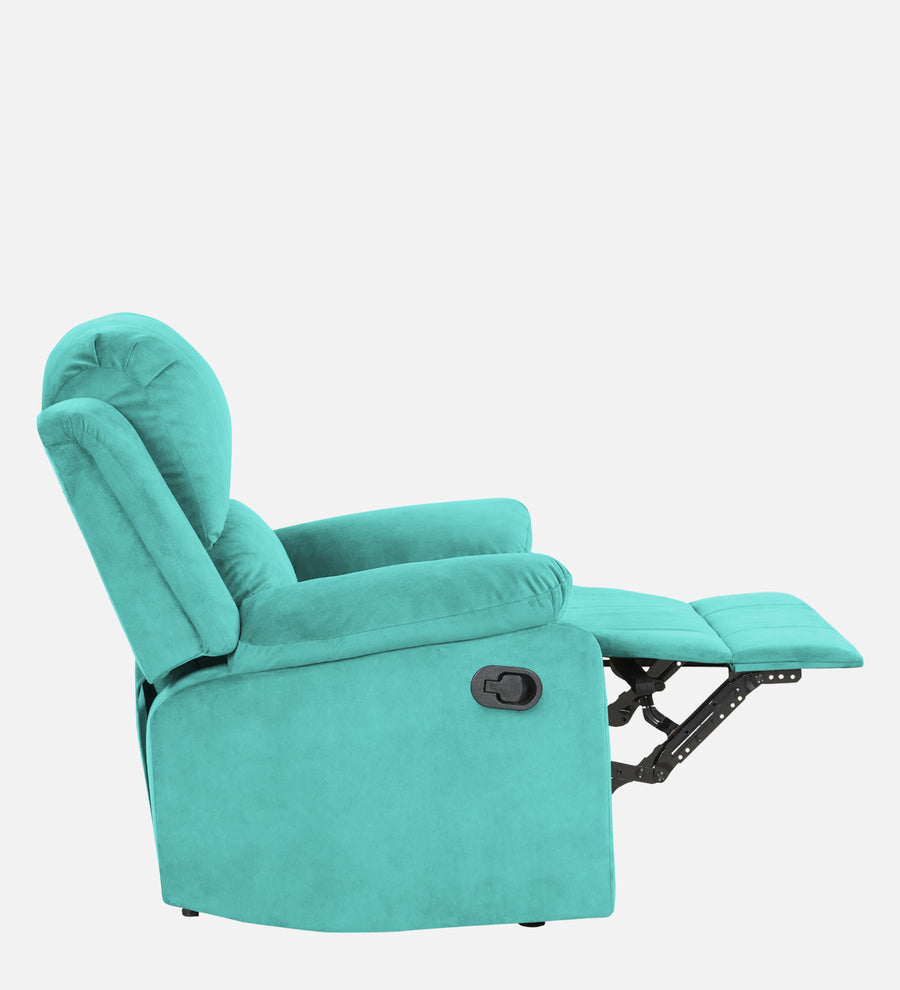 Henry Fabric 1 Seater Motorized Recliner In Aqua Blue Colour - Febonic Living
