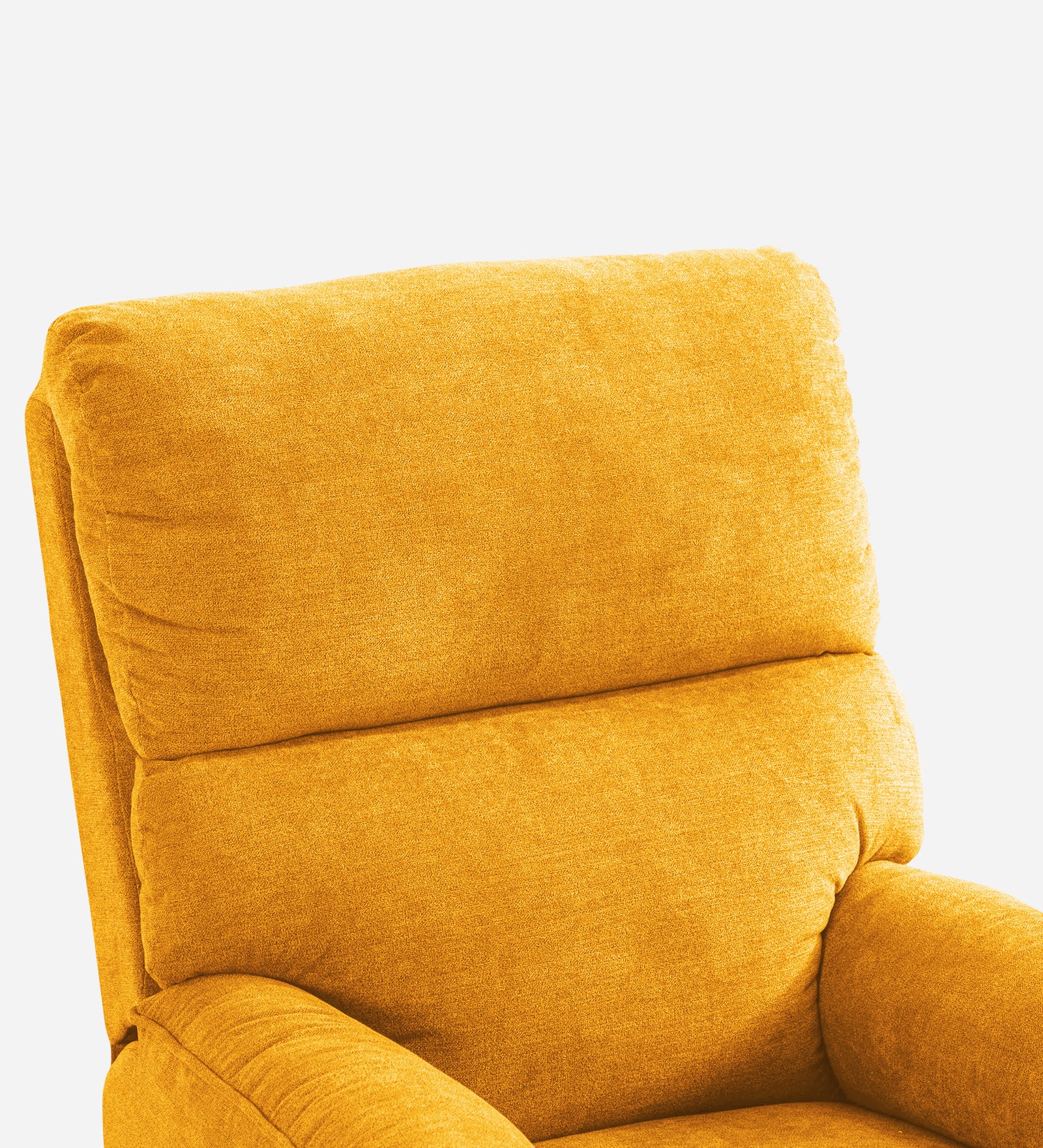 Abby Fabric Manual 1 Seater Recliner In Bold Yellow Colour