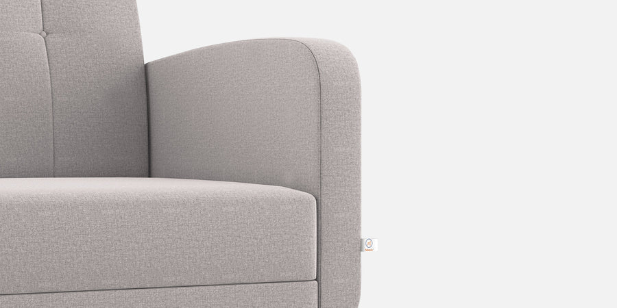 Wiki Velvet 2 Seater Sofa In Pearl Grey Colour - Febonic Living