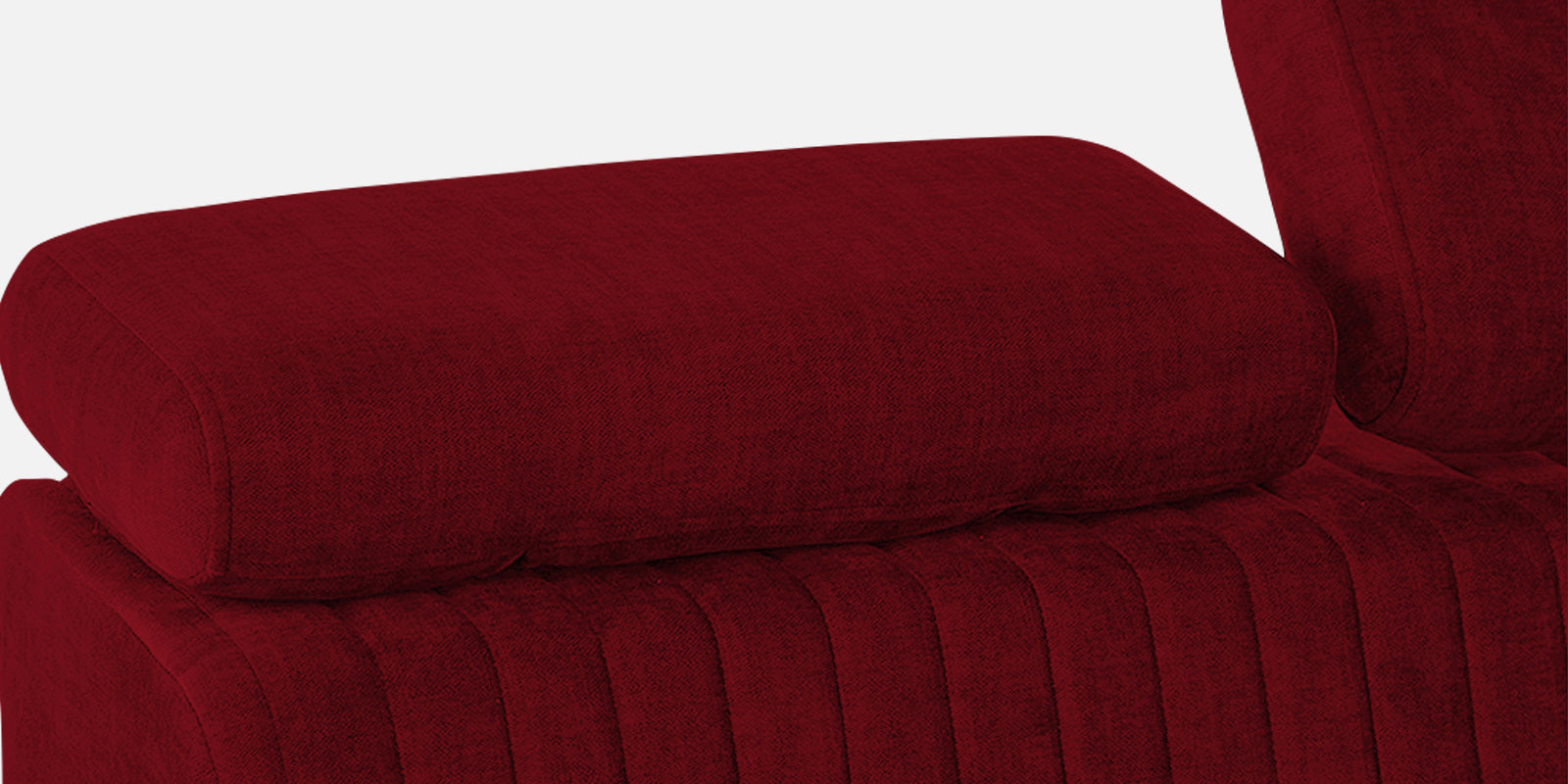 Draco Fabric 2 Seater Sofa In Ruby Red Colour