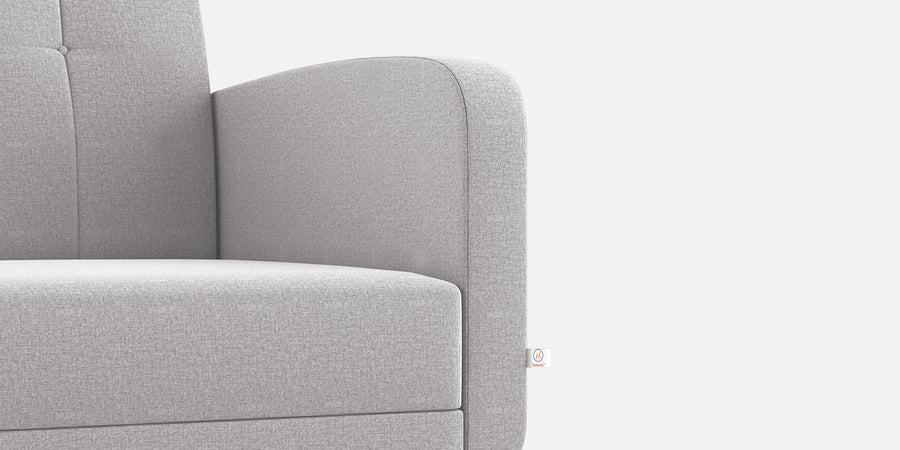 Wiki Velvet 2 Seater Sofa In Concrete Grey Colour - Febonic Living