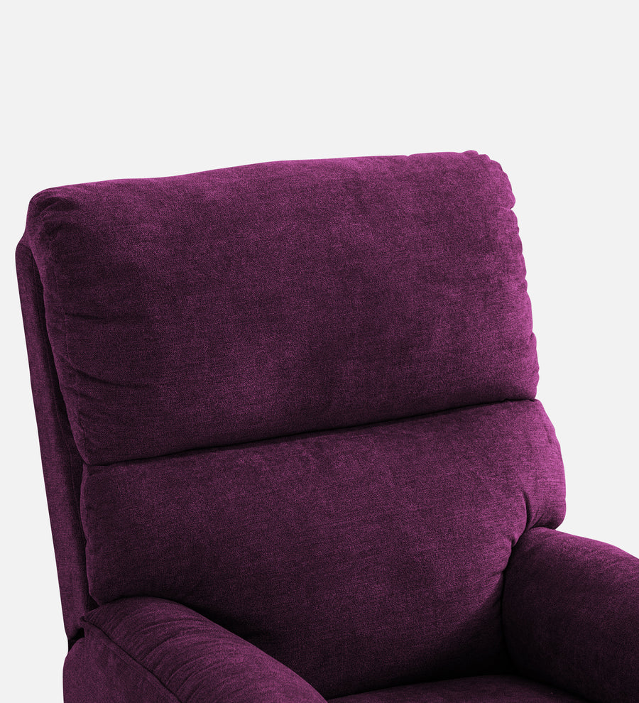 Abby Fabric 1 Seater Motorized Recliner In Greek Purple Colour - Febonic Living