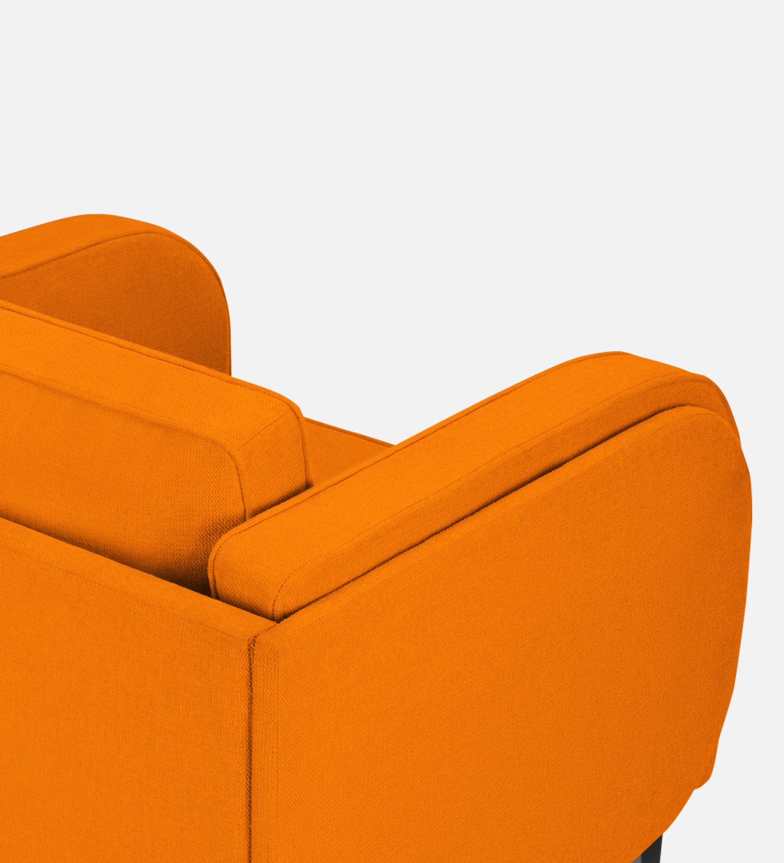 Siddy Fabric 1 Seater Sofa in Vivid Orange Colour