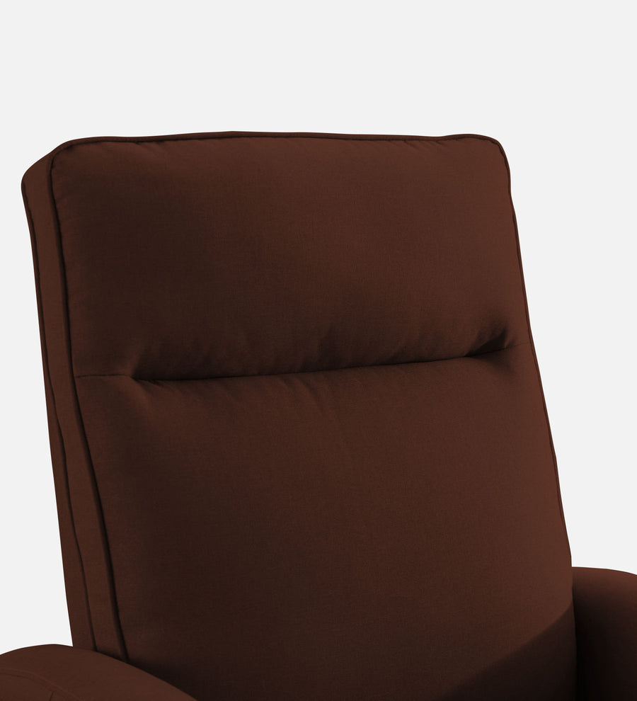 Logan Fabric 1 Seater Manual Recliner In Coffee Brown Colour - Febonic Living