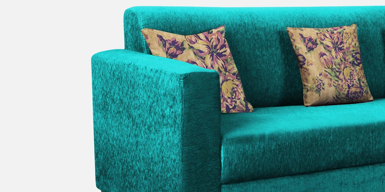 Lipu Fabric 3 Seater Sofa in Sea Green Colour