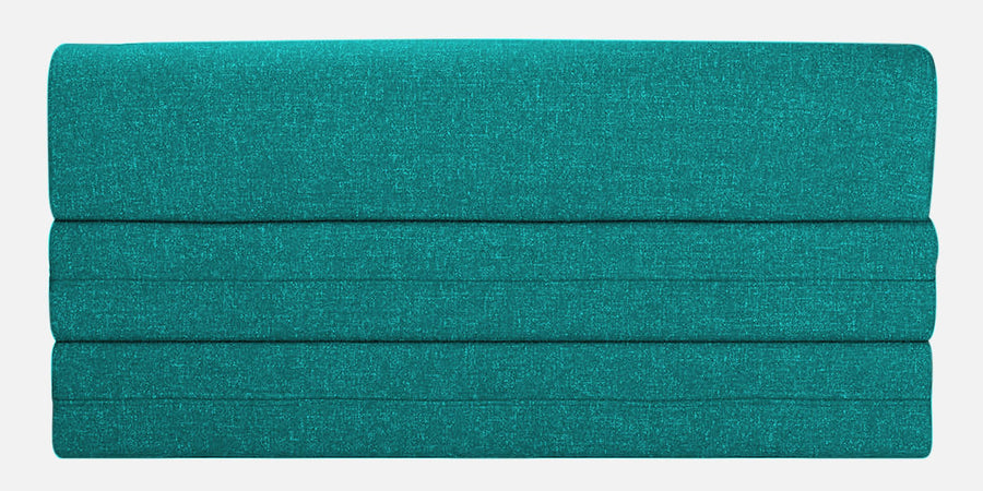 Fleepy Fabric 2 Seater Foldable Sofa Cum Bed In Sea Green Colour - Febonic Living