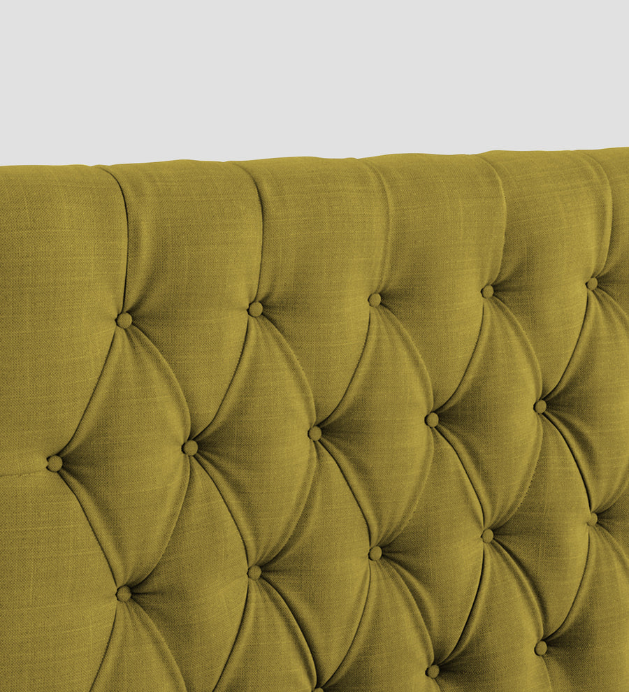 Isko Fabric Upholstered Single Size Bed In Parrot Green Colour With Box Storage - Febonic Living