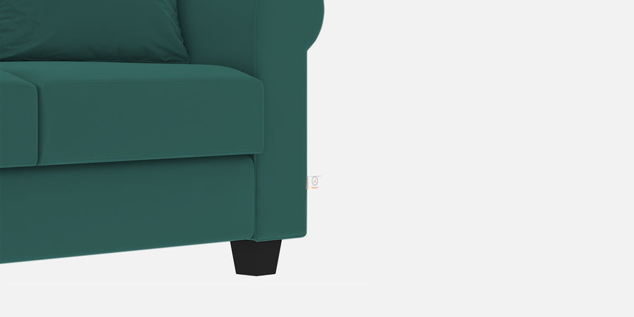 Numonk Velvet 2 Seater Sofa In Pine Green Colour - Febonic Living