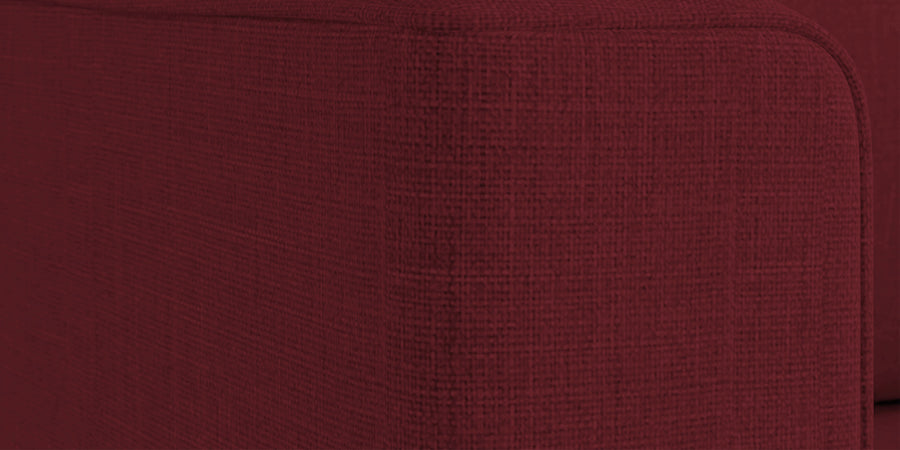 Kenia Fabric 3 Seater Foldable Sofa Cum Bed In Blood Maroon Colour - Febonic Living