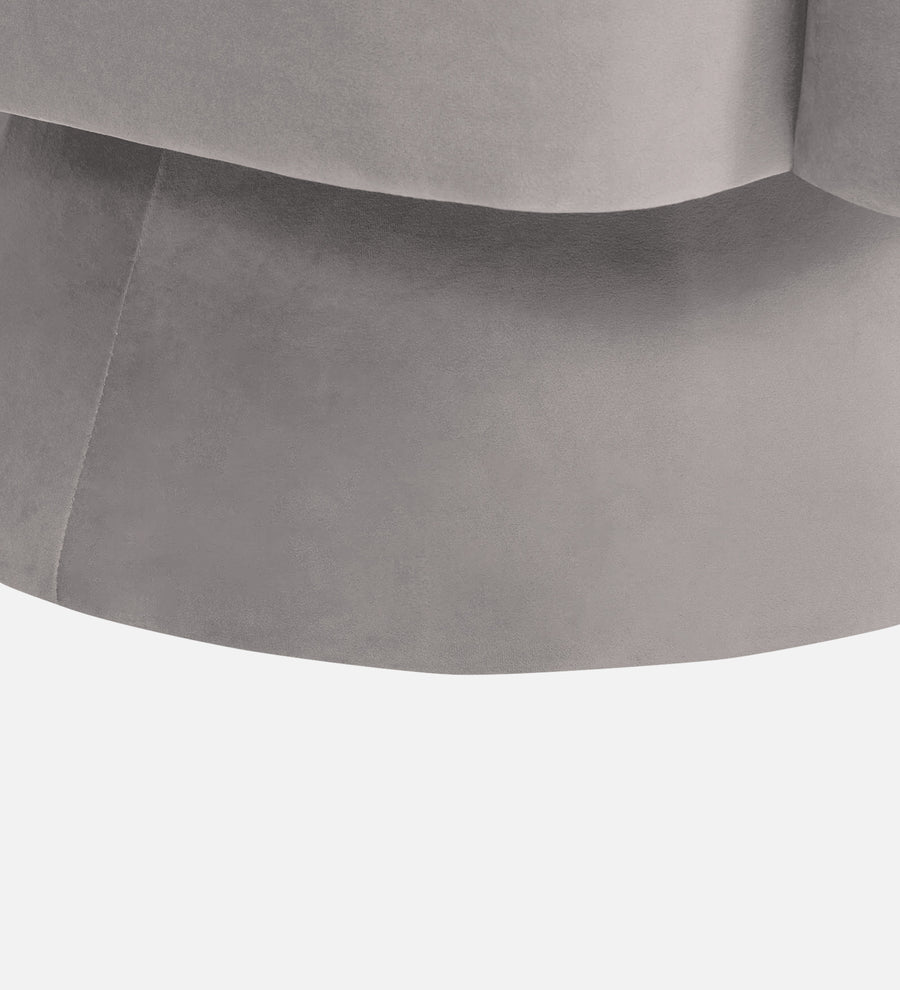 Pendra Velvet Swivel Chair In Pearl Grey Colour - Febonic Living