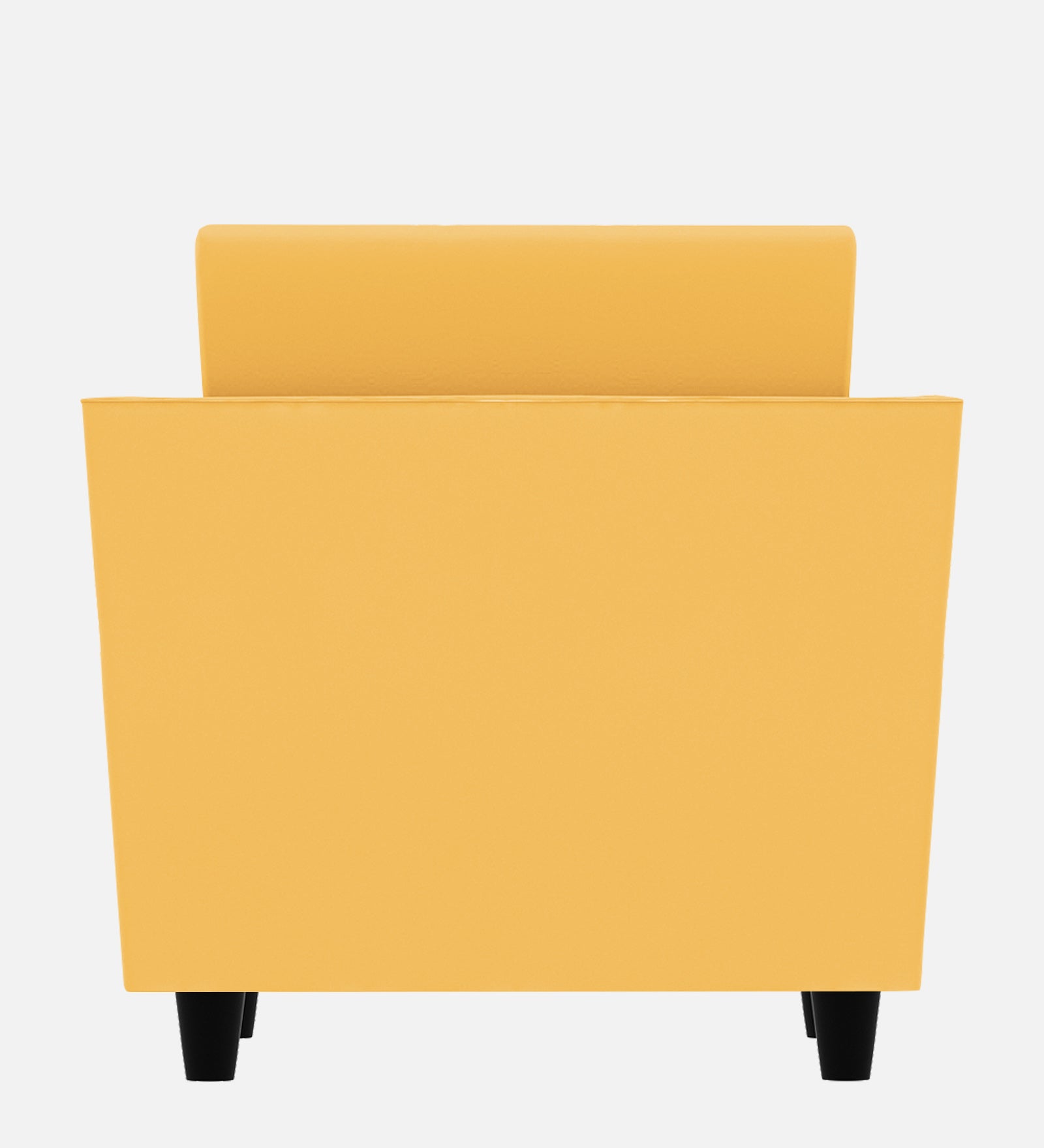 Bristo Velvet 1 Seater Sofa in Turmeric Yellow Colour