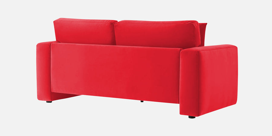 Kosta Velvet 2 Seater Sofa In Ox Blood Maroon Colour - Febonic Living