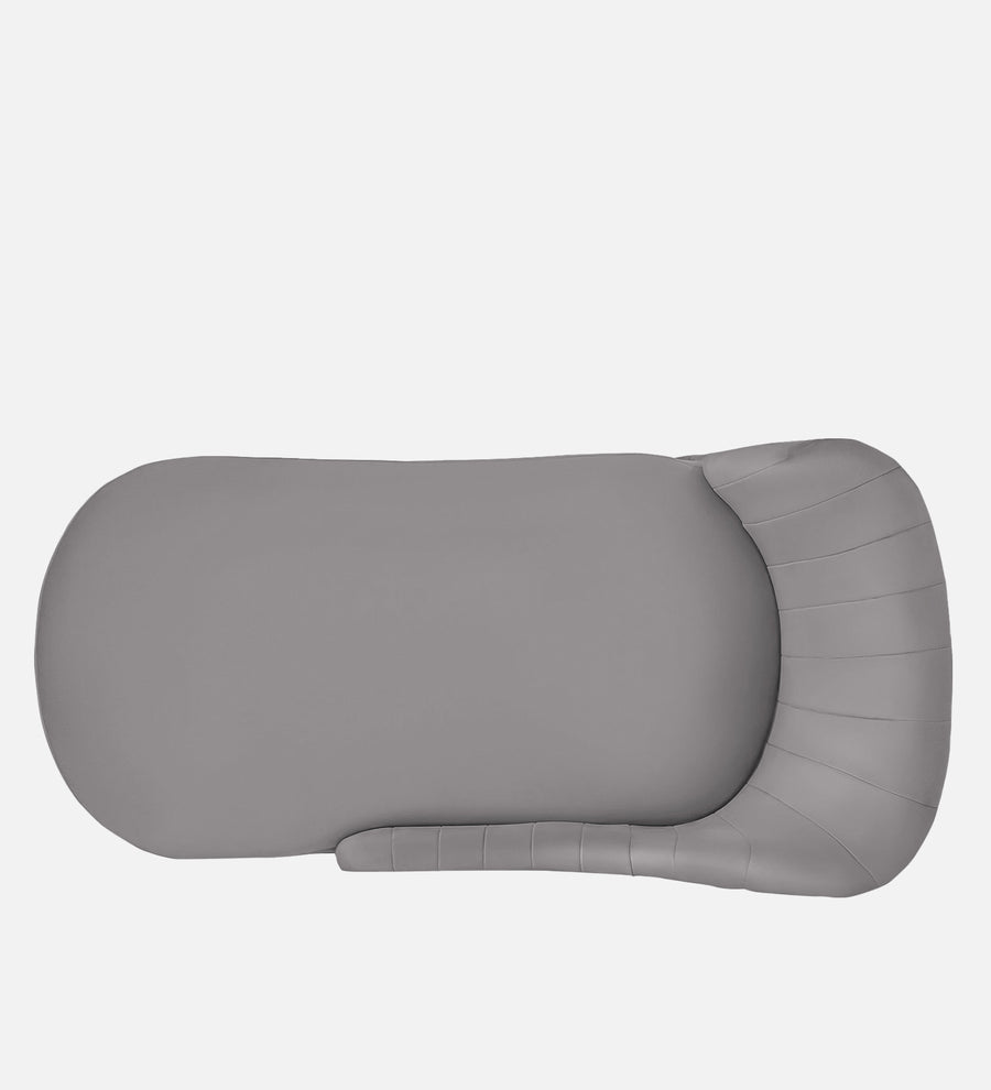 Flora Velvet Lhs Chaise Lounger In Concrete Grey Colour - Febonic Living