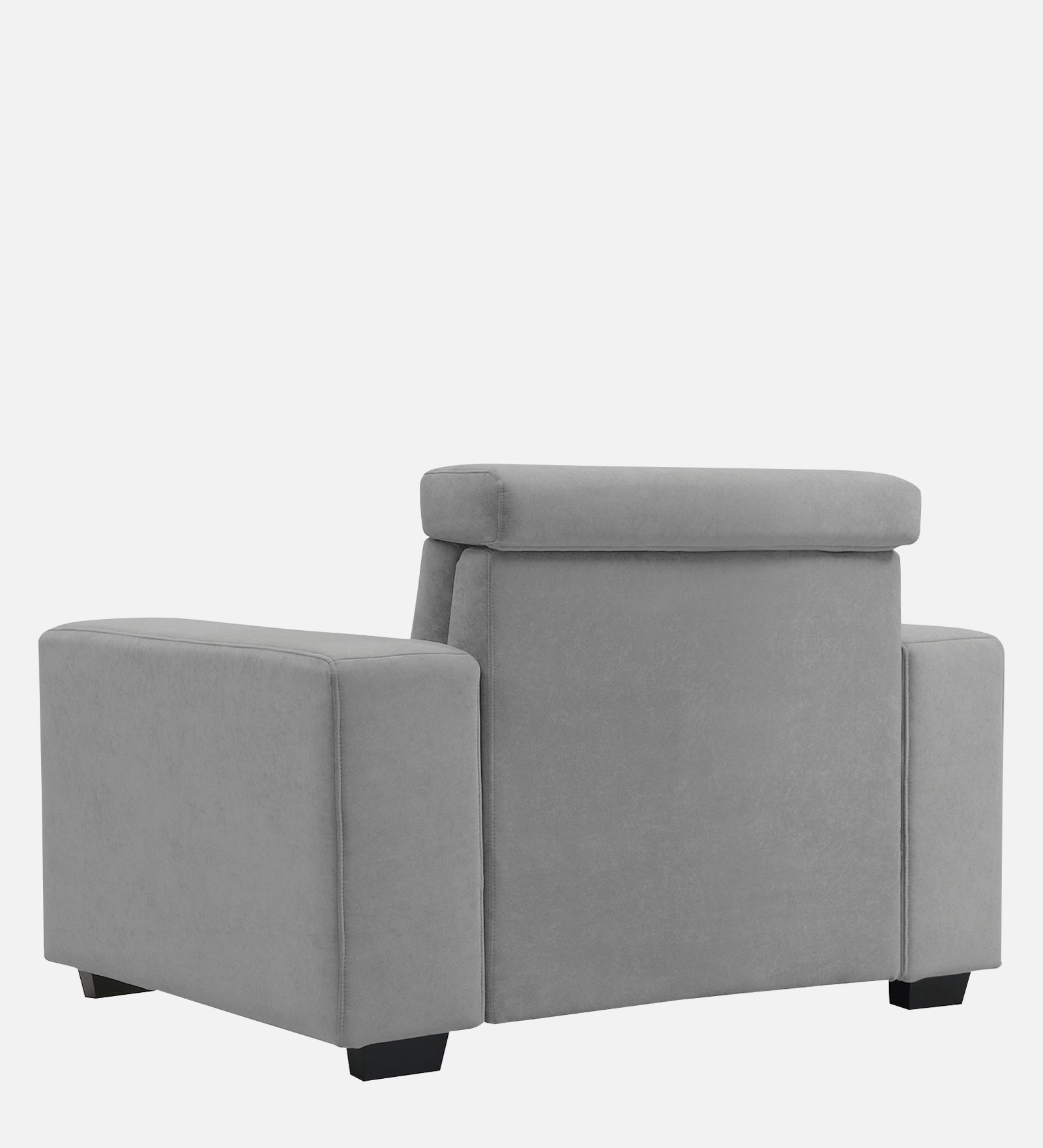 Hiro Fabric 1 Seater Sofa In  Smoke Grey Colour - Febonic Living