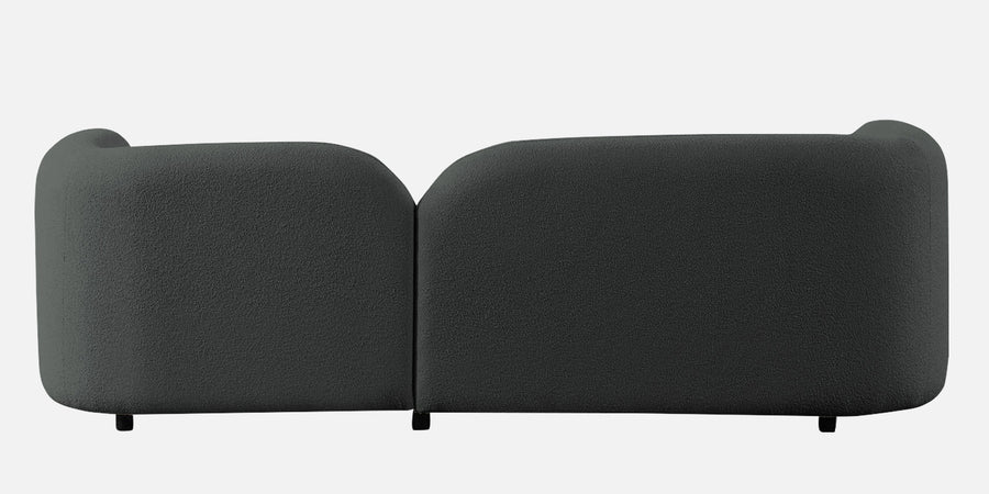 Corny Boucle Fabric 3 Seater Sofa In Shadow Grey Colour - Febonic Living
