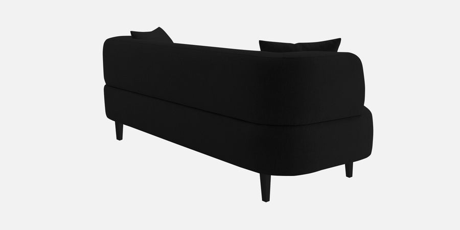 Carson Fabric 3 Seater Sofa In Heather Black Colour - Febonic Living