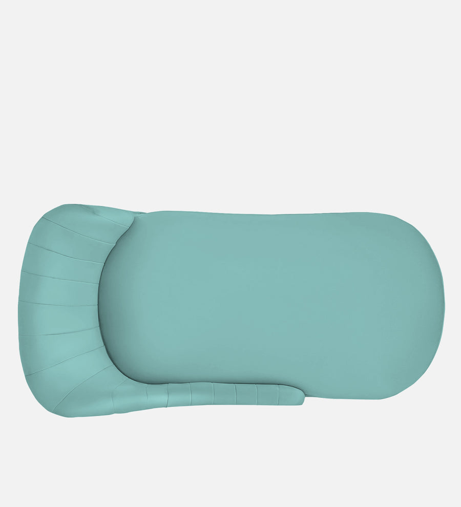 Flora Velvet Rhs Chaise Lounger In Barmunda Aqua Colour - Febonic Living