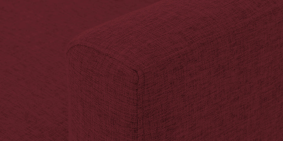 Casper Fabric 3 Seater Sofa In Blood Maroon Colour - Febonic Living