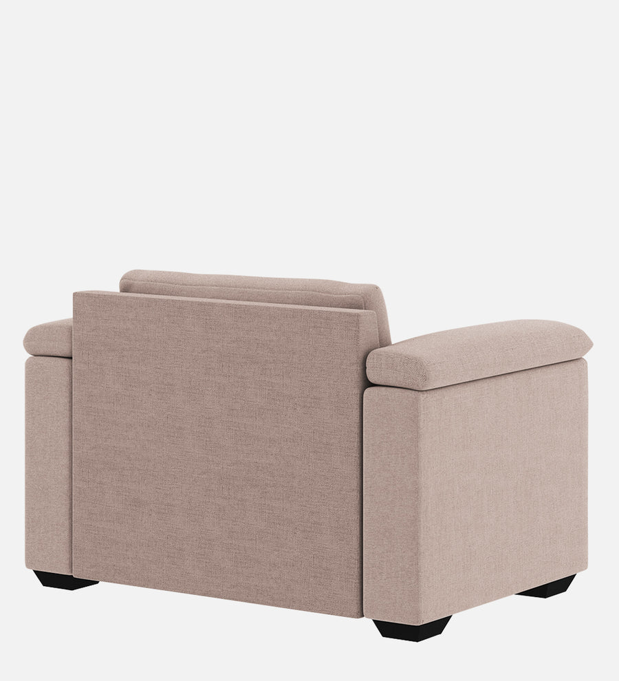 Andres Fabric 1 Seater Sofa In Mush Beige Colour - Febonic Living