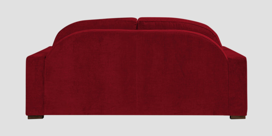 Dara Fabric 2 Seater Sofa In Ruby Red Colour - Febonic Living