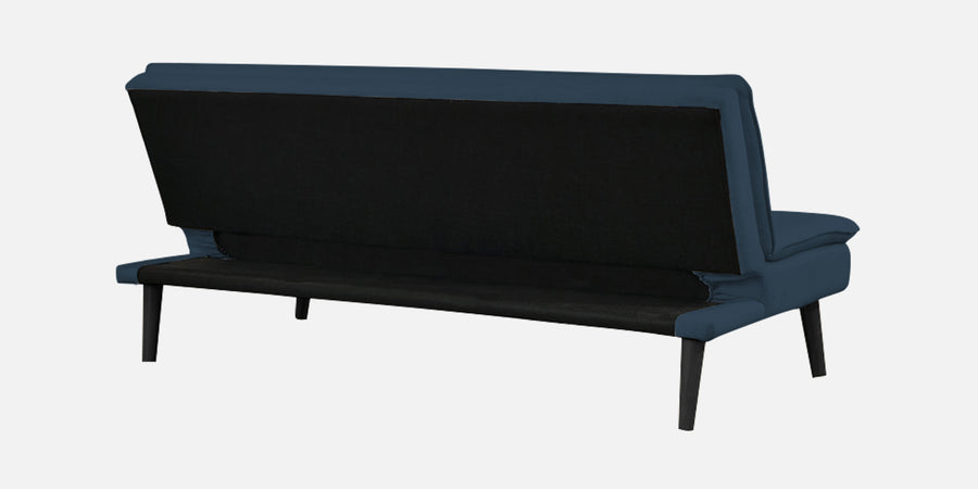 Toner Fabric 3 Seater Convertible Sofa Cum Bed In Light Blue Colour - Febonic Living