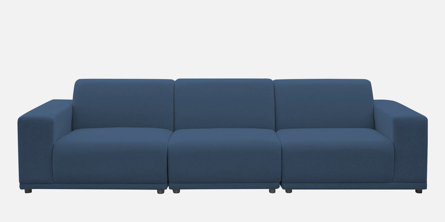 Adam Fabric Rhs Sectional Sofa 3 Ottoman Lounger In Light Blue Colour - Febonic Living