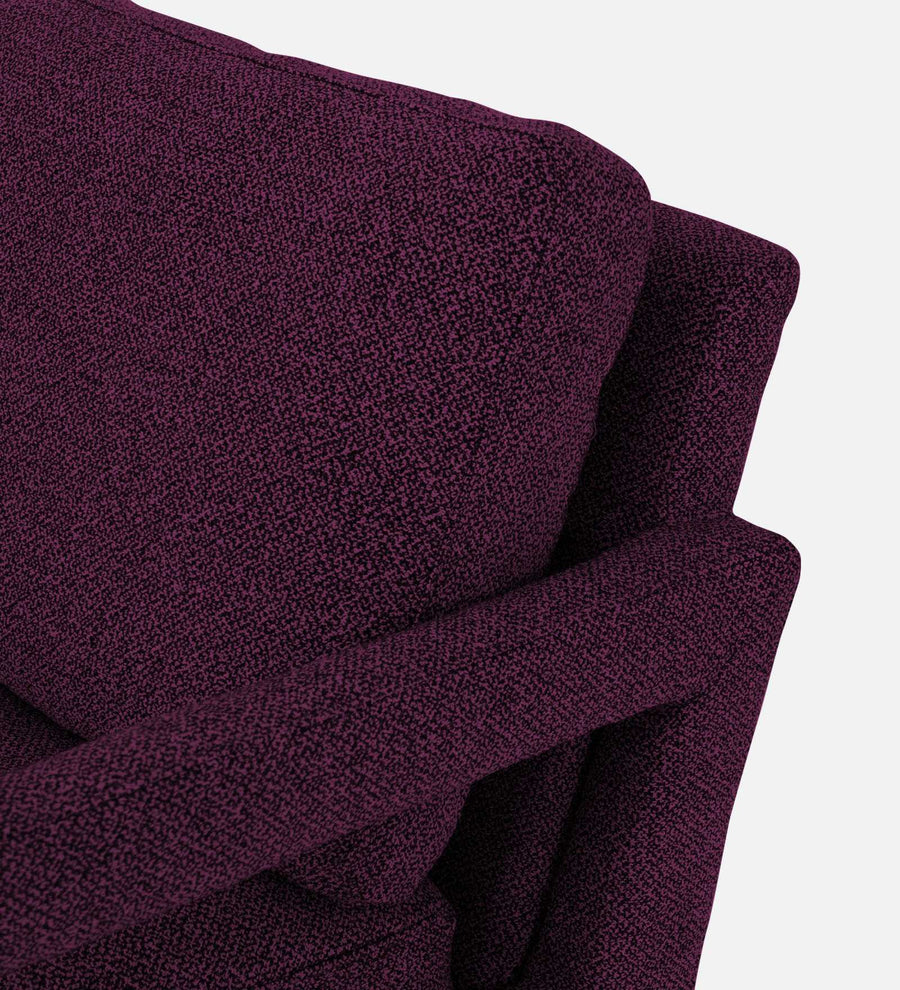 Olsen Fabric Arm Chair In Greek Purple Colour - Febonic Living