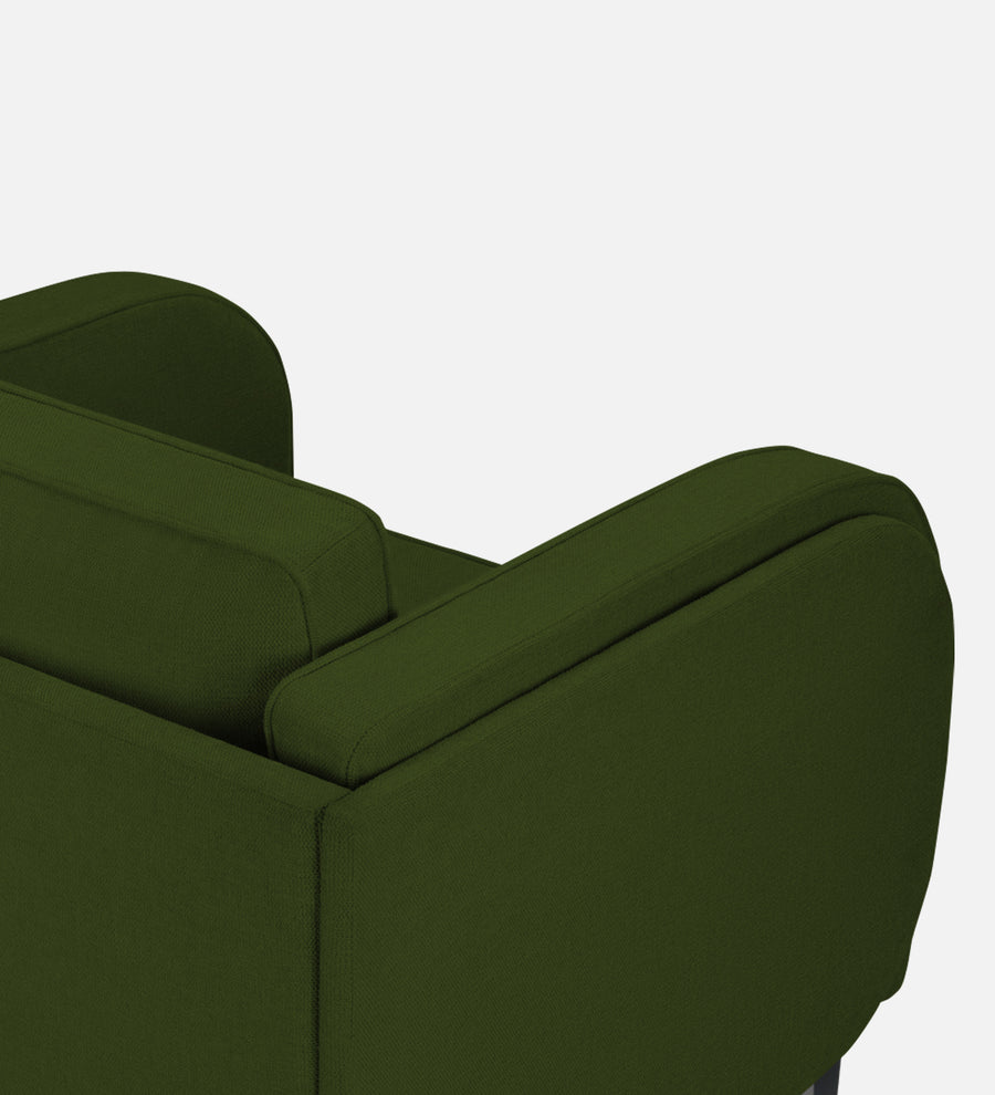 Siddy Fabric 1 Seater Sofa In Olive Green Colour - Febonic Living