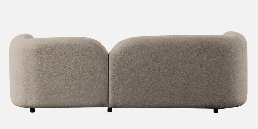 Corny Boucle Fabric 3 Seater Sofa In Macy Grey Colour - Febonic Living
