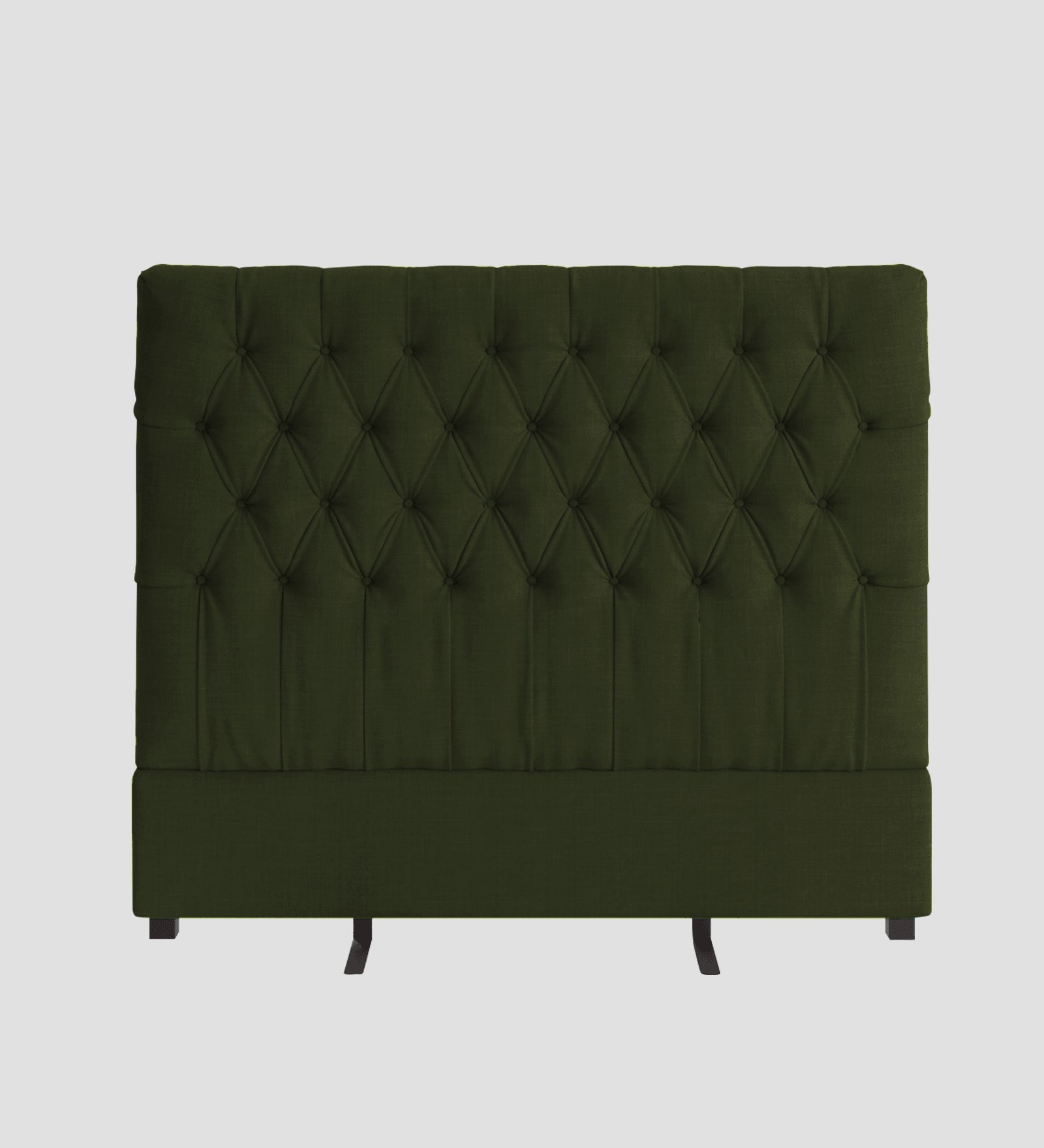 Isko Fabric King Size Bed In Olive Green Colour With Storage Box - Febonic Living