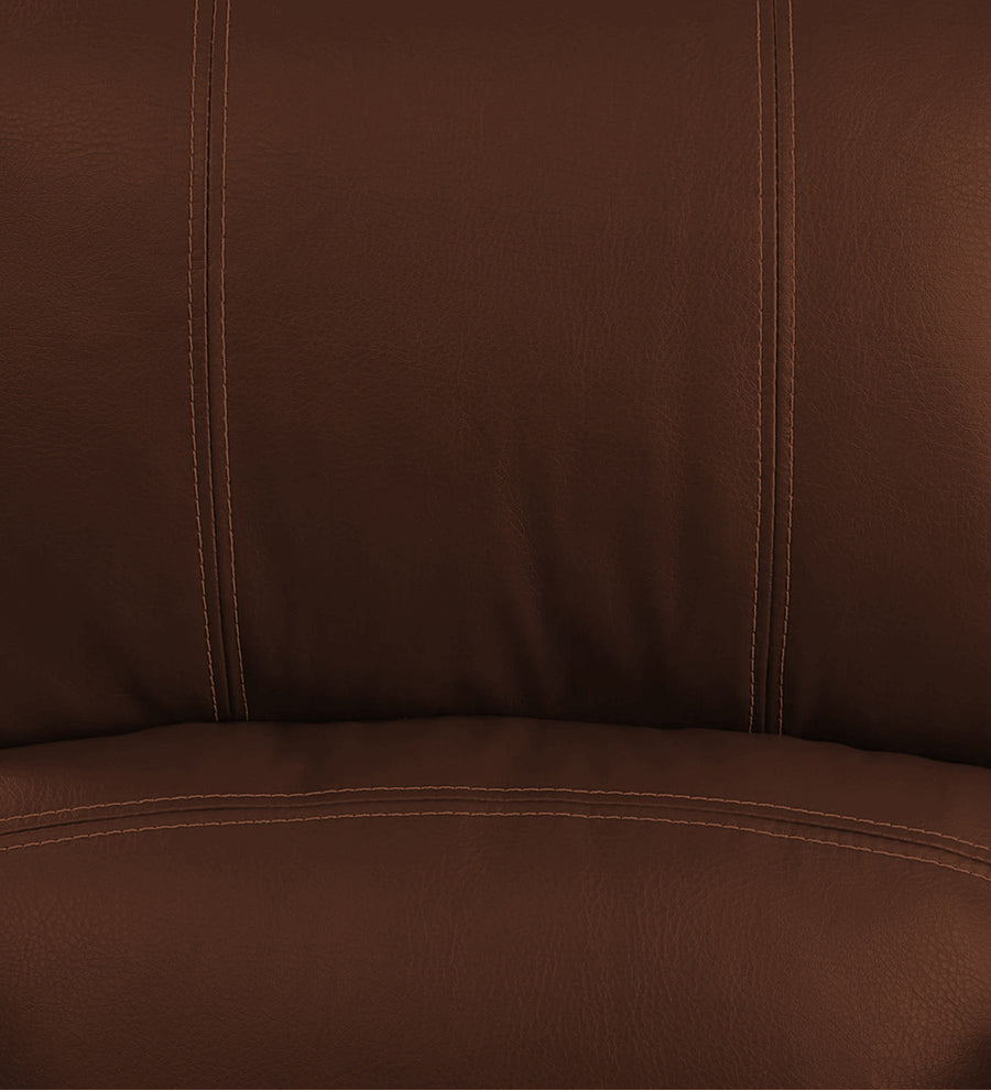 Santo Leatherette 1 Seater Motorized Recliner In Clay Brown Leather Finish - Febonic Living