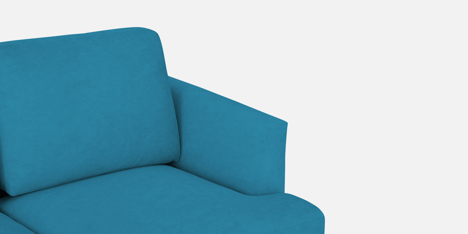 Motra Velvet 3 Seater Sofa in Aqua blue Colour