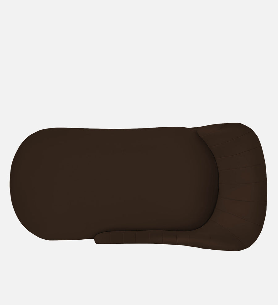 Flora Velvet Lhs Chaise Lounger In Chocolate Brown Colour - Febonic Living